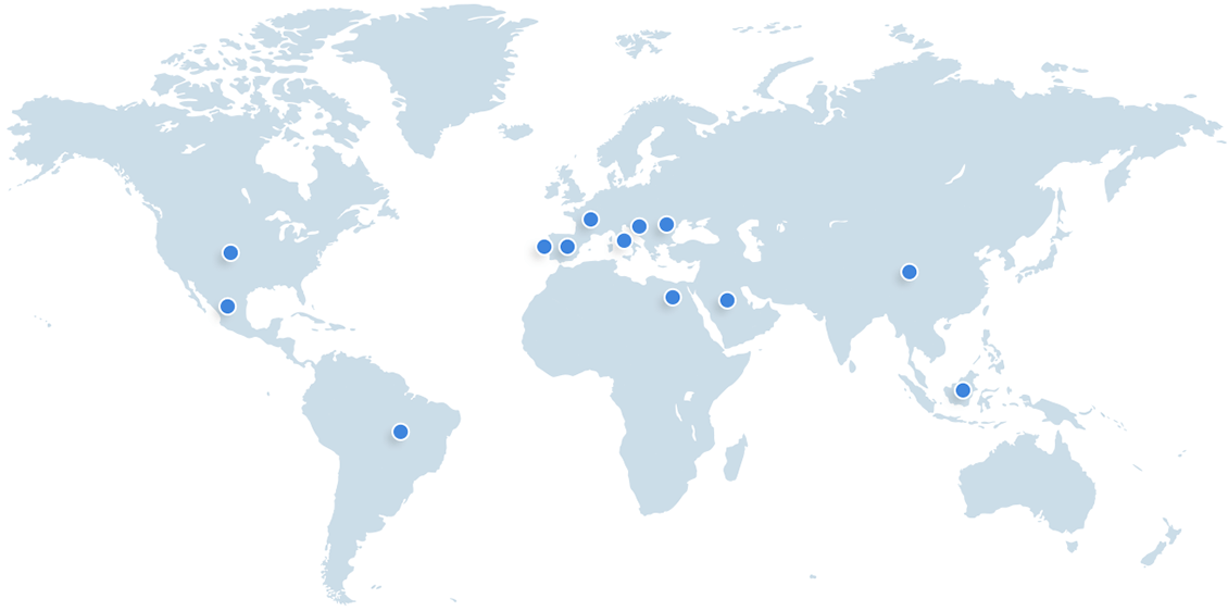 Ubicaciones de nuestros últimos proyectos